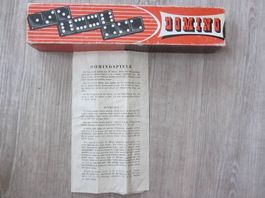 Vintage Original Domino Spiel, Komplett und m.Spielanleitung