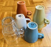 Lot de 8 tasses à thé neuves