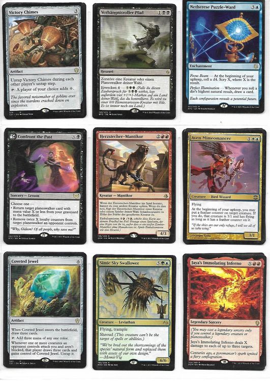 Magic the Gathering 18 rare Karten E/D Kaufen auf Ricardo