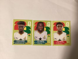 Panini 2026 Sticker Ghana 3 Karten (Kudus, Painsil, Lamptey)