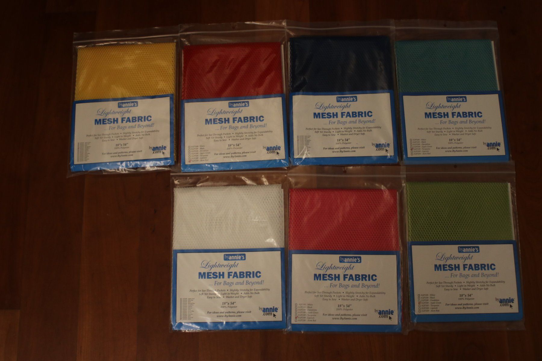 Tessuti: Mesh Stoff diverse Farben – Nuovo e nell'imballaggio originale da St. Gallen venduto da Razoon77
