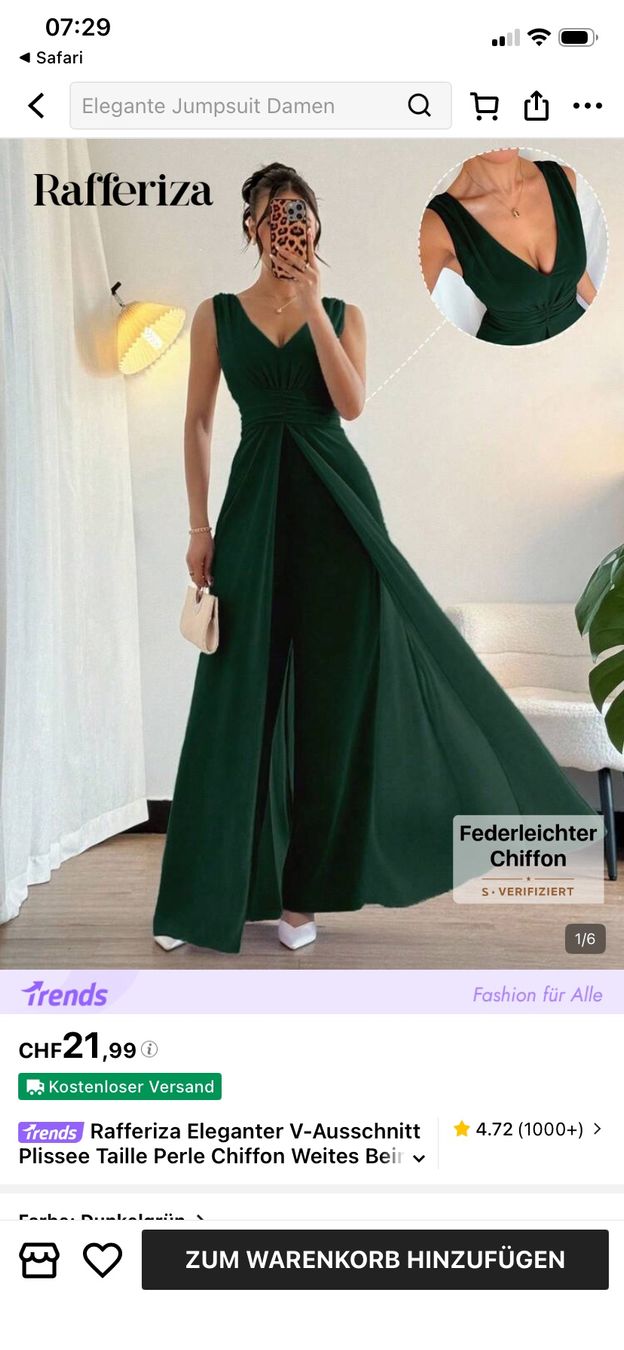 Shein Tute: Jumpsuit Gr. M – Usato da St. Moritz venduto da Cwind