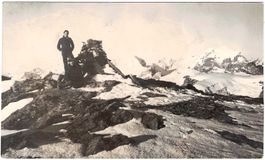 Direktfoto RUCHTIGIPFEL 1920 (ein Mann) ca. 1920 (GL)