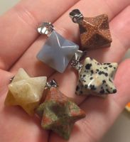 ✨🔮 5er Set Merkaba Anhänger aus Edelsteinen 🔮✨