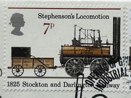 🚂 Jubiläum 1985 British Rail 150 J. Briefmarken + Umschlag