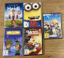 Heidi, Micky, Franklins, El Dorado, Minions DVD