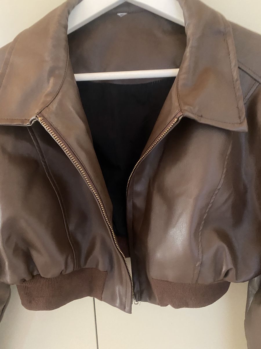 Giacche: Brown Cropped Jacket - Size Small/Medium – Usato da Spreitenbach venduto da captaincrunch 1