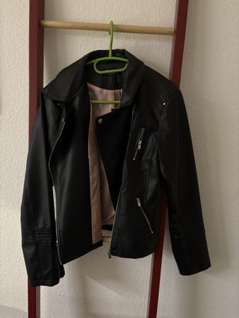 Giacca ecopelle ONLY ONLgemma biker taglia 40 nero