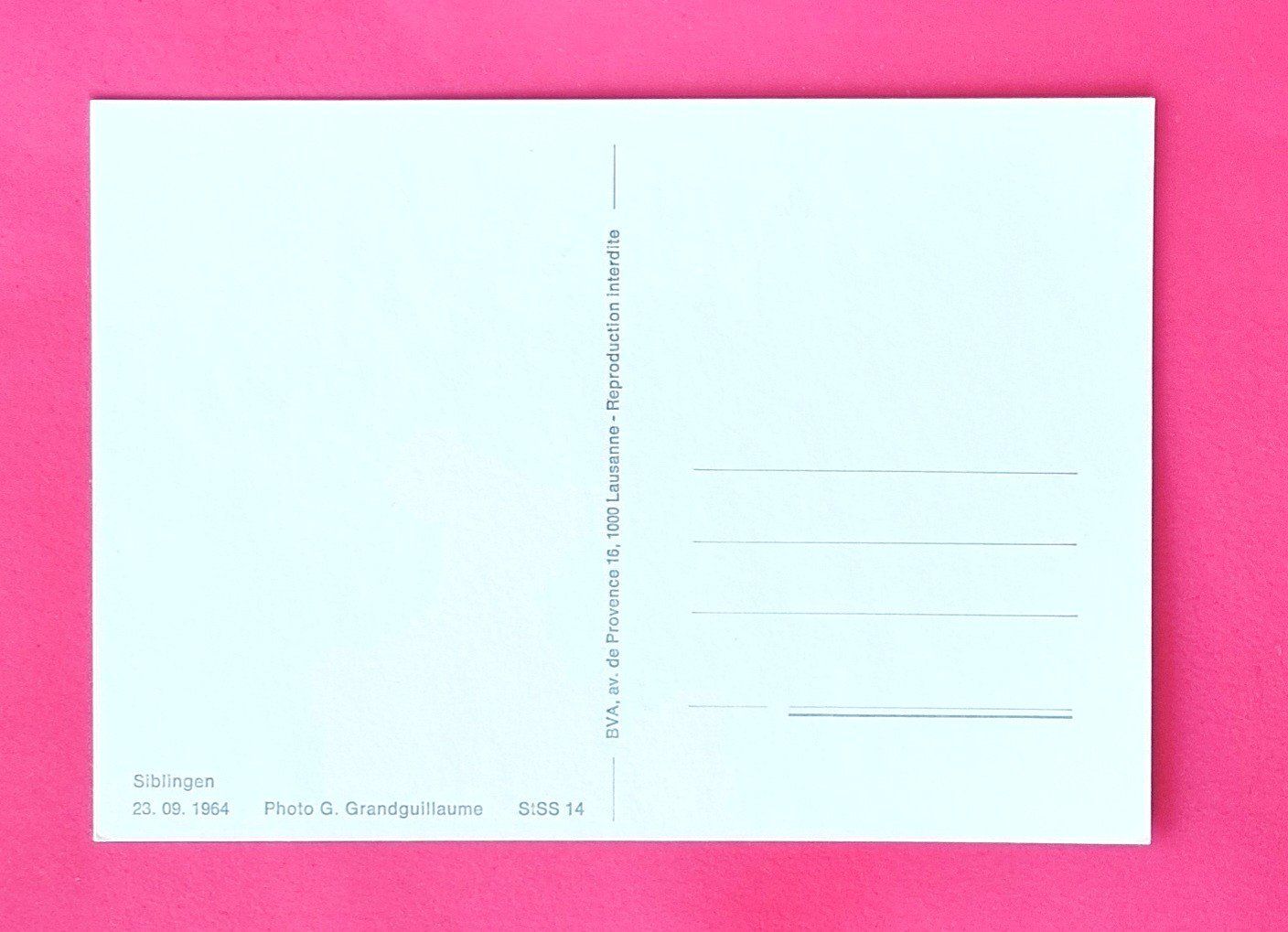 Cartoline postali: Siblingen - Strassenbahn StSS - 1964 – Usato da Rothrist venduto da RROENK 1