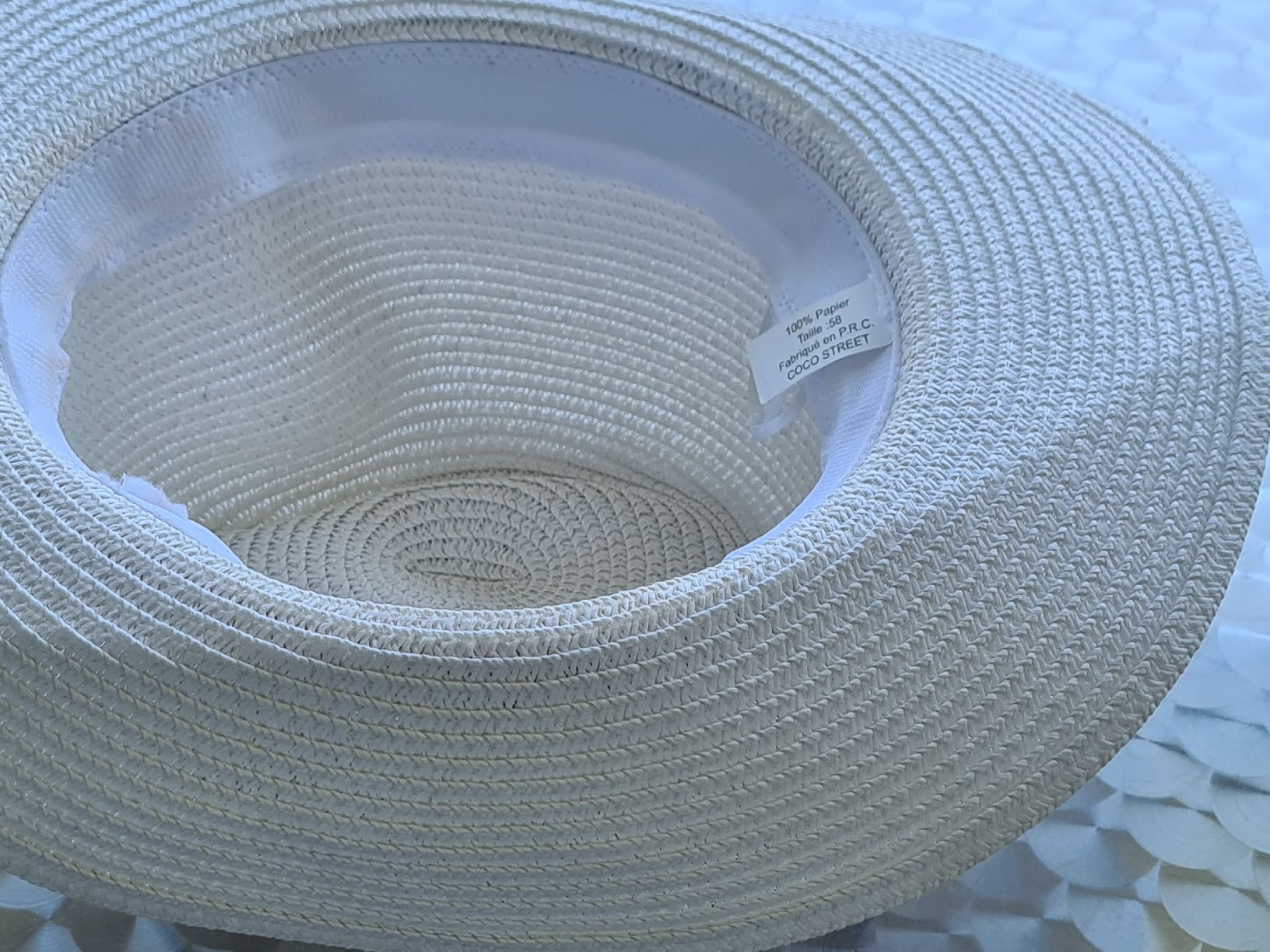 Copricapi, berretti & cappellini: Herren Sonnenhut  Weiss Gr. 58 – Usato da Steinen venduto da turbogeiss99 5