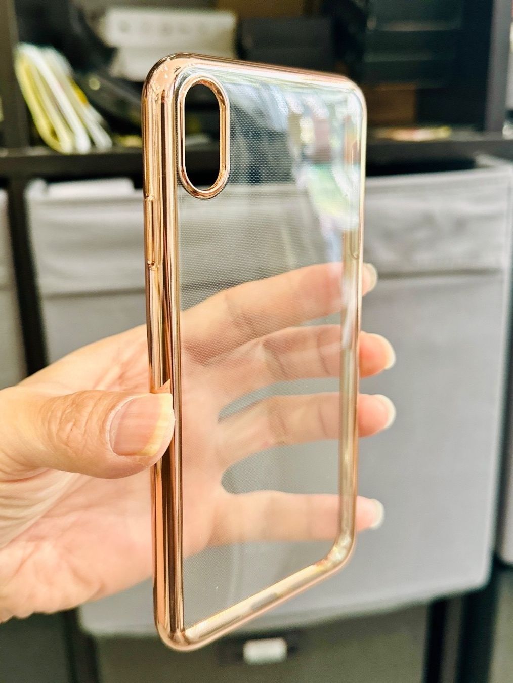 Covers & Schutzfolien: iPhone XS max-Coque Transparente bords dorée – Neu und originalverpackt aus Morges von DigiAC