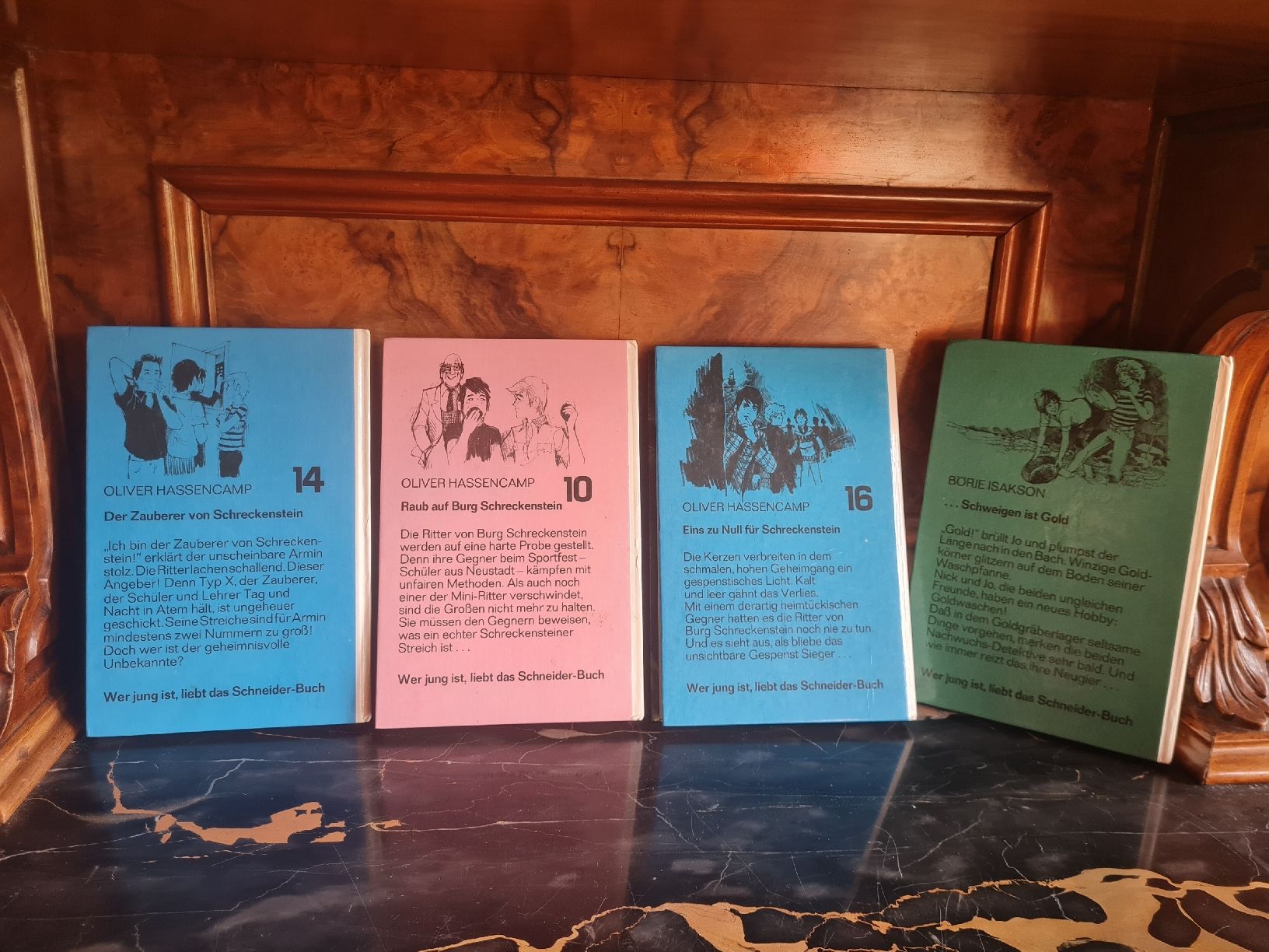 Libri: 4 Jugendbücher / Detektiv- & Abenteuerromane Schreckenstein – Usato da Bäretswil venduto da Rio. 1
