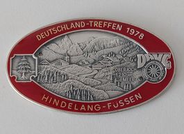 Plakette Deutschland 1978 Medaille DAVC Automobilclub