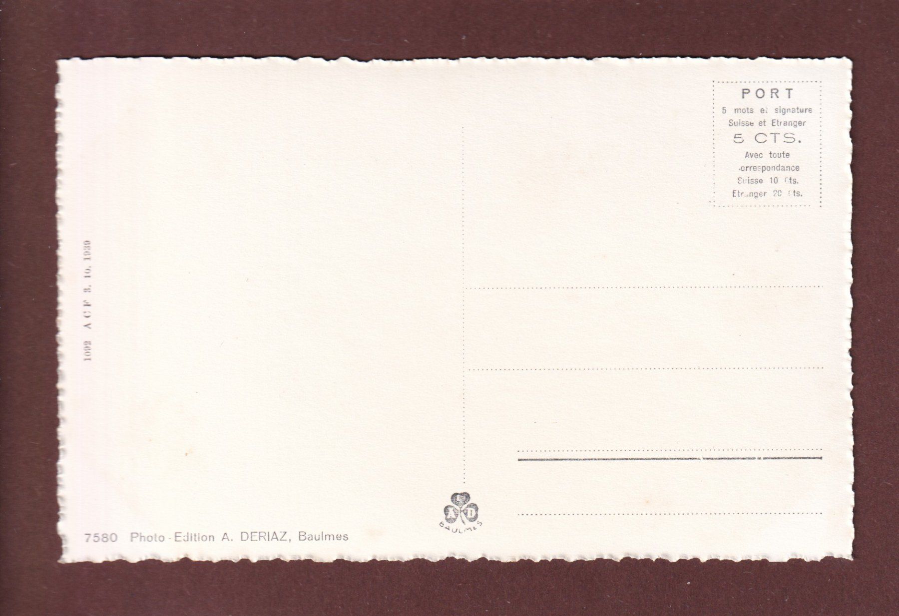 Cartes postales: CÔTE AUX FEES - Les Leubas – D'occasion à Pully par nicecards 1
