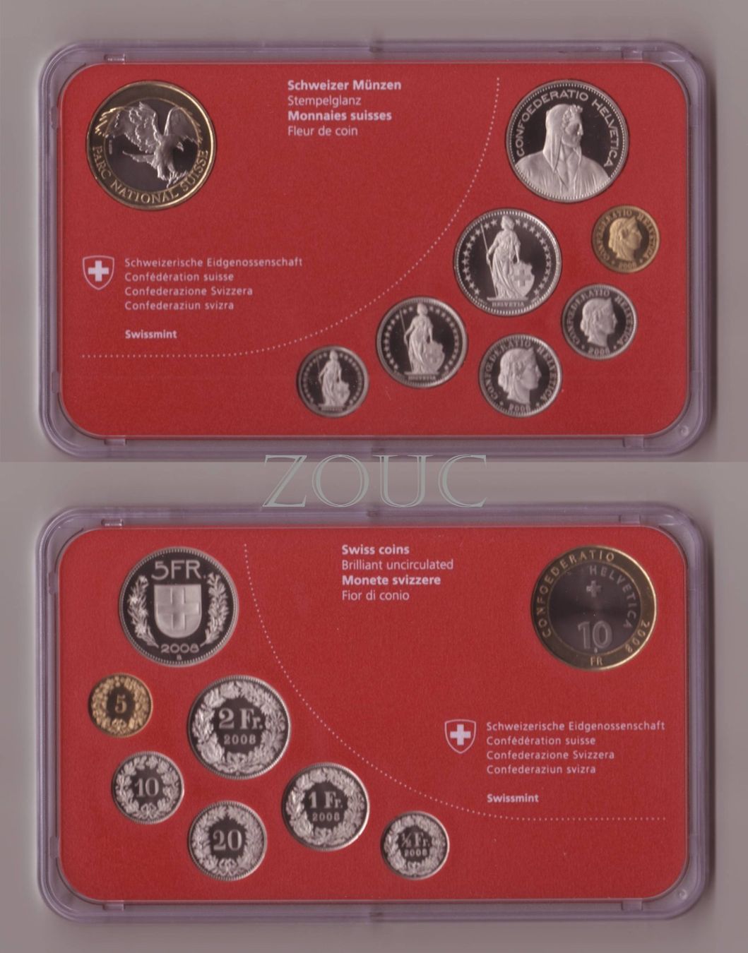 Tutti le monete: * Série 2008 / Münzsatz * – Nuovo e nell'imballaggio originale da Troistorrents venduto da Zouc 1