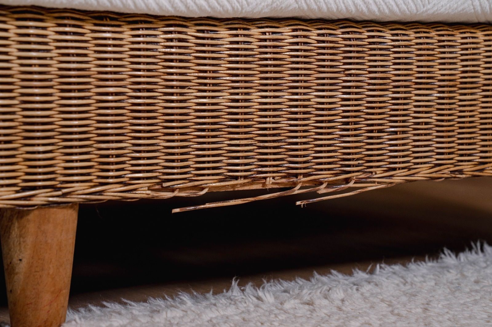 Sofas: Rattan Sofa Eierschalenweiss – D'occasion à Büron par rrooxxxy 5