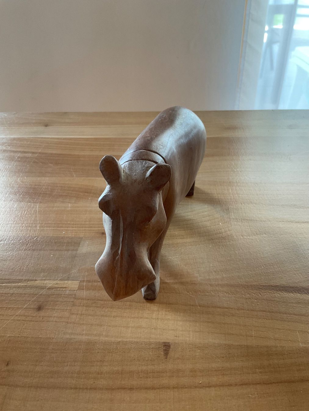 Statuette: Figur aus Holz / Flusspferd – Usato da Rümlang venduto da euqinom16 2