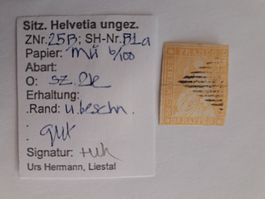 Strubel 25 B SBK 280.- mit Bestimmung