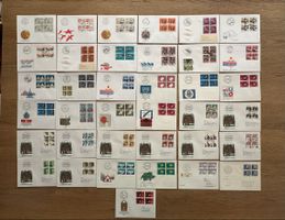 Schweiz - 37x Lot 4er Block FDC‘s - sehr gute Erhaltung 
