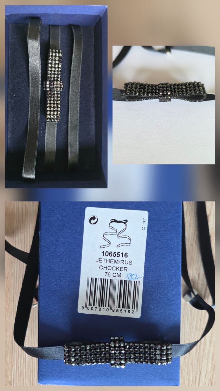 Swarovski Catenine: Swarovski mister Chocker 76 cm mit Steinen neu – Nuovo e nell'imballaggio originale da Niederhasli venduto da 8155irae