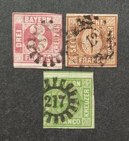 Bayern 1850-62, gestempelte