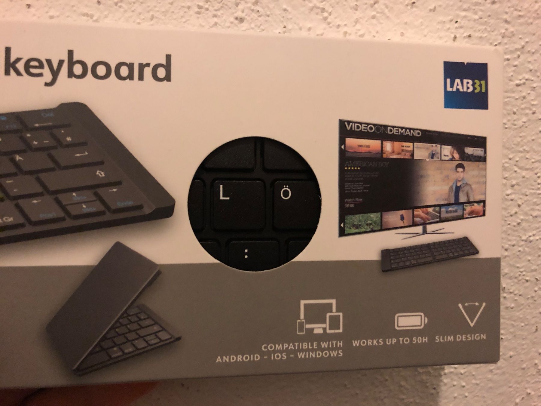 Tastiere: NEU OVP Faltbare Bluetooth Tastatur USB-C für PC oder Tablet – Nuovo e nell'imballaggio originale da Bibern SH venduto da Anuja_20 1