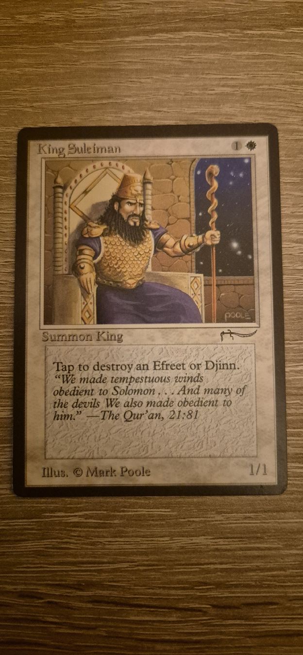 Magic The Gathering Carte collezionabili: Carte Magic King Suleiman 1/1 bon état – Nuovo (secondo la descrizione) da Genève venduto da Bayoushi 1