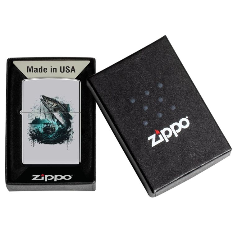 ZIPPO Fish and Boat Fischer Feuerzeug 60007022 (Neu und ...