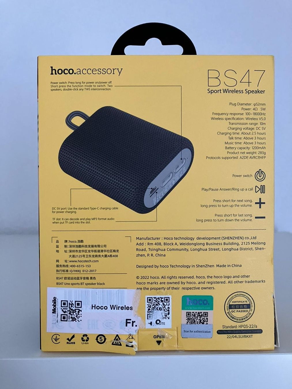 Casse acustiche: True Wireless Speaker BS47 Hoco – Nuovo e nell'imballaggio originale da Würenlingen venduto da Delfinli1 1