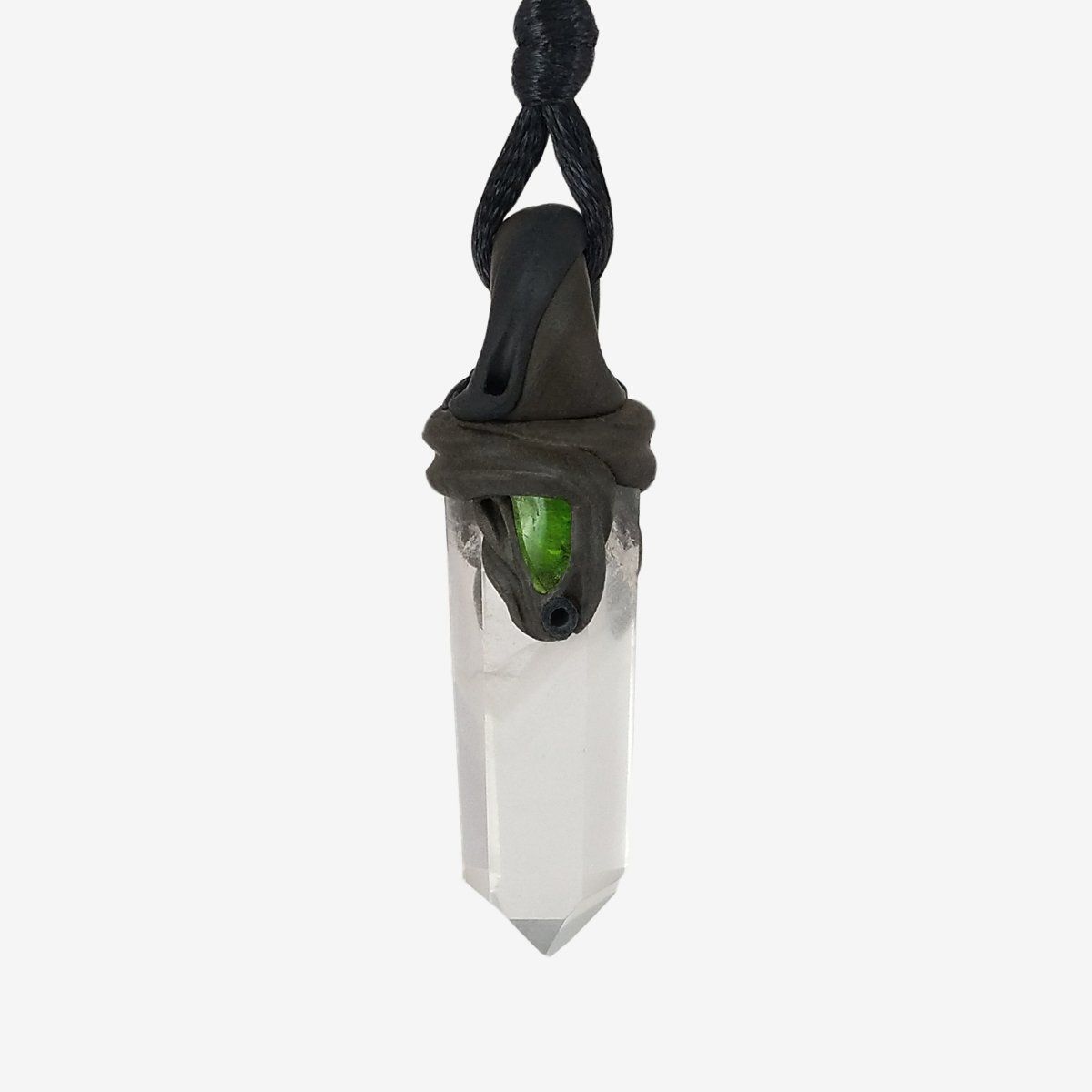 Minerali & Pietre curative: kleiner Bergkristall Phantomquarz mit Chromdiopsid – Nuovo e nell'imballaggio originale da Meilen venduto da BYRD-Design