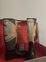 Hunter Gummistiefel, Union Jack Muster, Gr. 37, Neuwertig!