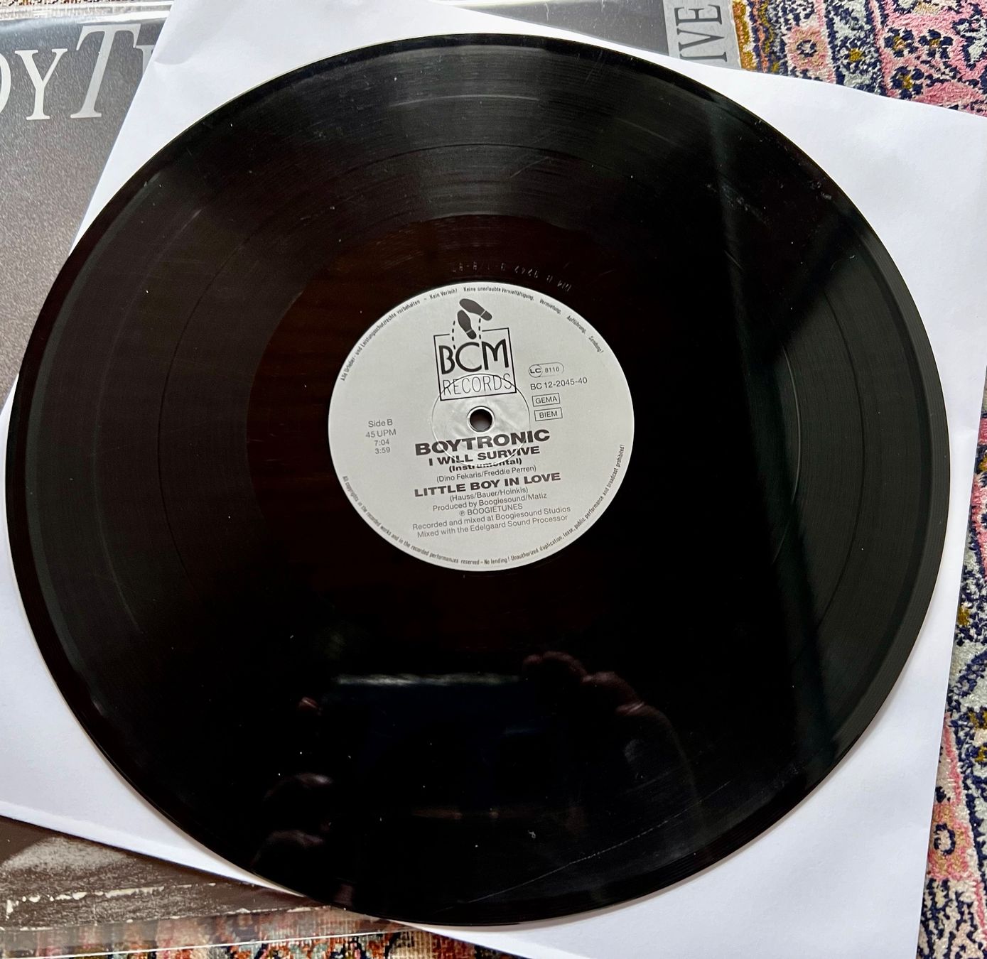 Dischi in vinile: Boytronic I Will Survive -  Synth-pop Maxi 1987 GEWASCHEN – Usato da Unterseen venduto da vinylmore 1