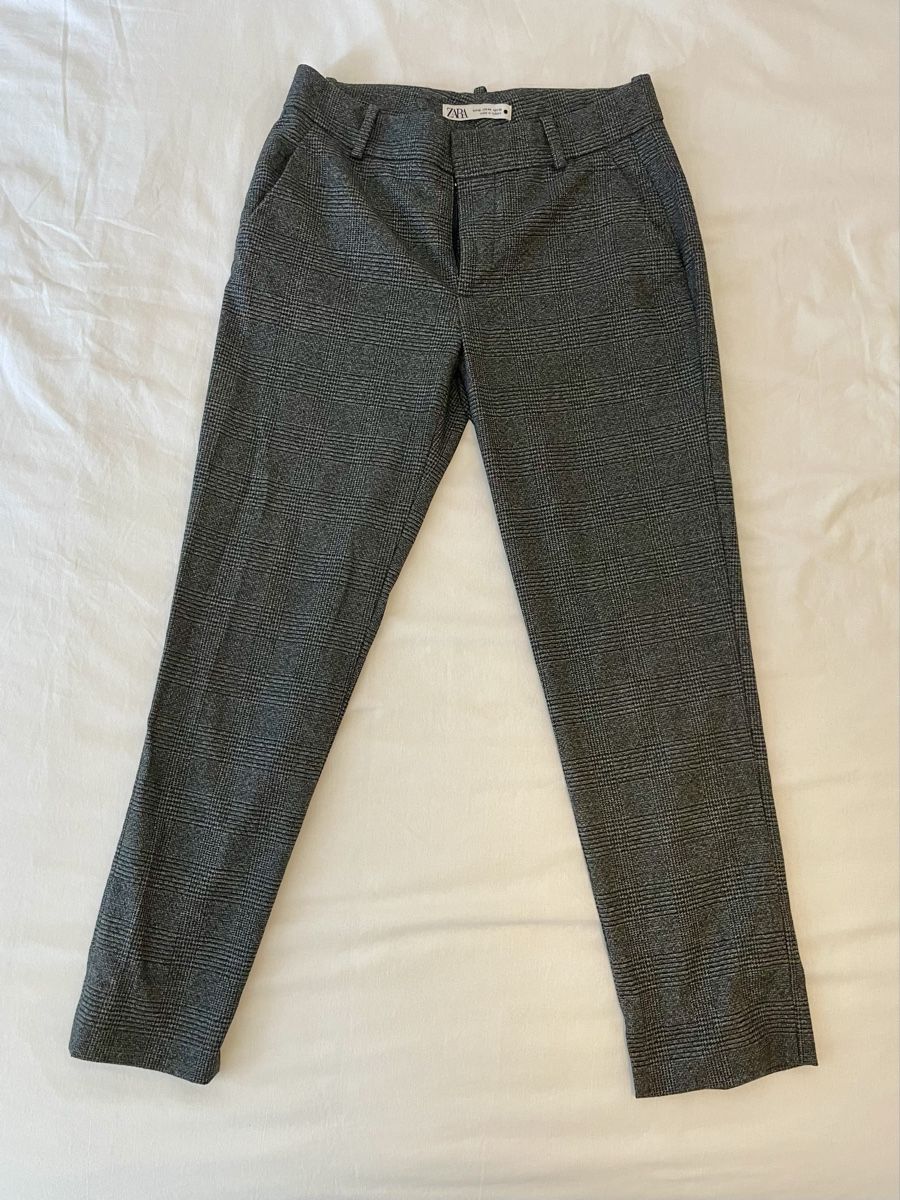 Zara Pantaloni: Zara Damenhose, Grau Kariert, Gr. 36 – Usato da Zürich venduto da vik_isi