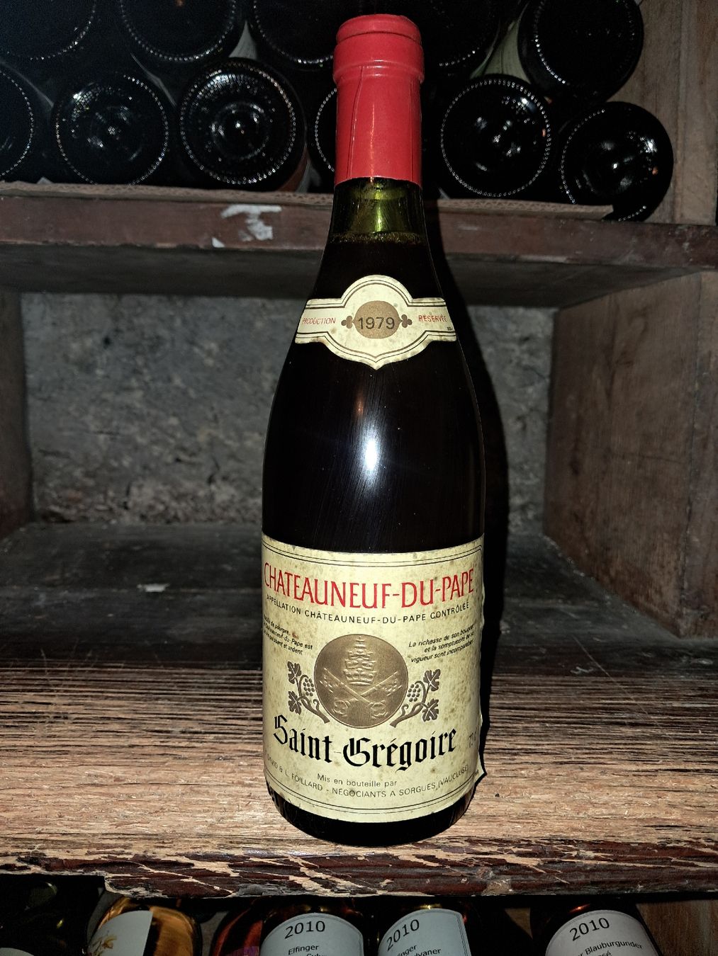 Wein: Châteauneuf-du-Pape Saint Grégoire 1979 – Neu und originalverpackt aus Le locle von juliensaran