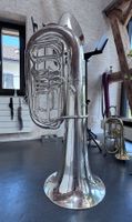 Hirsbrunner, Tuba, B, silber, revidiert, gereinigt, kompakt
