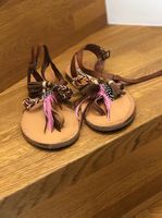 Stylische Sandalen, Gr. 38, neuwertig, Leder
