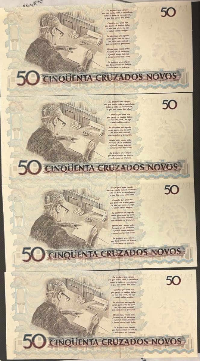 Banconote: Brésil 50 cruzeiros 1990 billets – Nuovo e nell'imballaggio originale da Le landeron venduto da santa_99 1