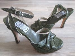 EMMA HOPE Sandales / Sandalen snakeskin pt. / Nummer 37