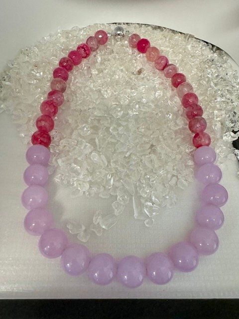 Ketten: Halskette Lavendel-Quarz, Achat – Neu (gemäss Beschreibung) aus Biberist von tl-schmuck 2