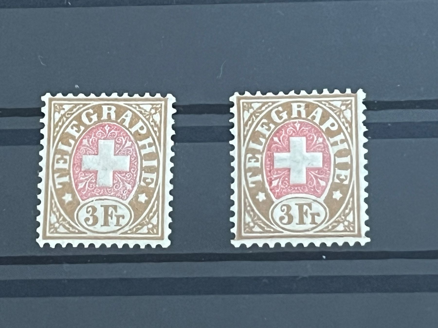 Tutti i francobolli: 2 Telegraphie Marken, **, einwandfrei – Usato da Romanshorn venduto da luxcollect