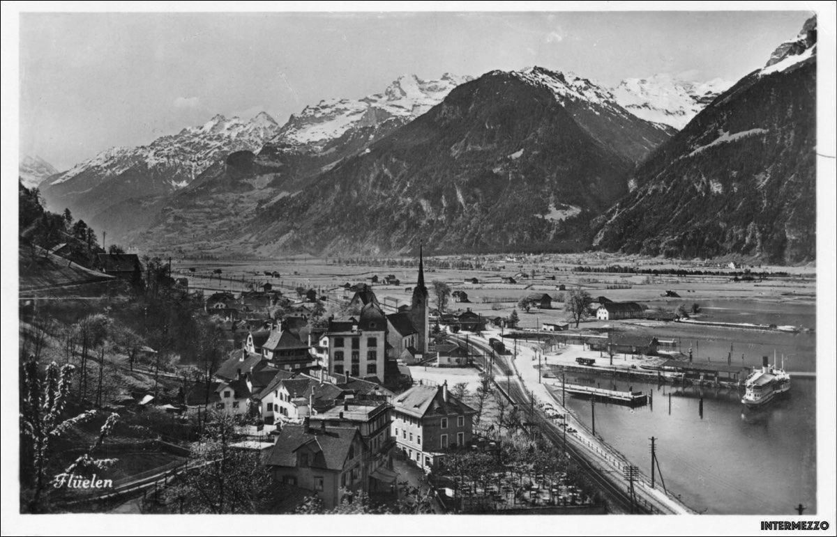 Cartoline postali: Flüelen // Hotel Tell & Post – Usato da Basel venduto da intermezzo12