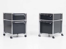 USM Rollcontainer in Graphitschwarz