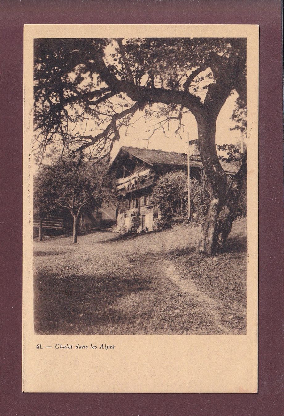 Cartoline postali: CHALET dans les Alpes – Usato da Pully venduto da nicecards