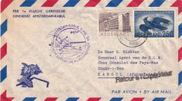 Erstflug KLM Amsterdam - Kaboul (Afghanistan) 1955