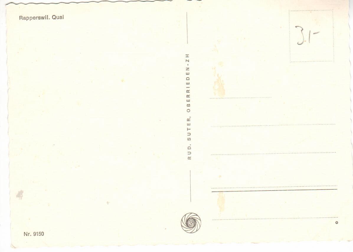 Cartoline postali: Rapperswil – Usato da Wolhusen venduto da Curver9 1