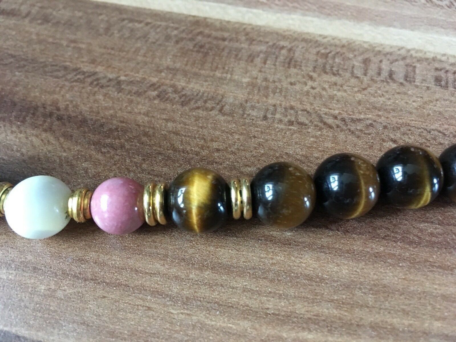Catenine: collier pierre semies préciseuses œil de tigre – Usato da Genève venduto da Libellule477 2