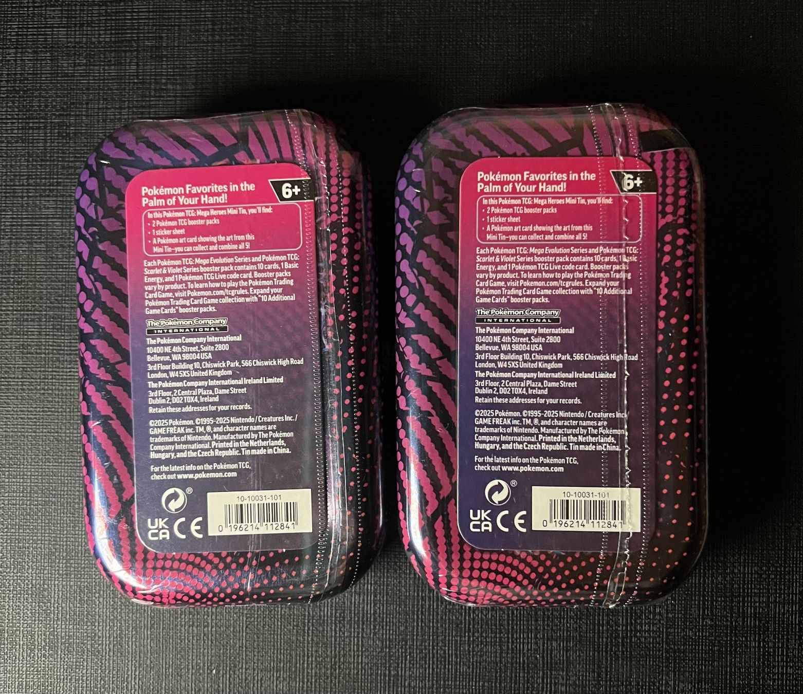 Pokémon Sammelbilder & Trading cards: 2x Pokemon Mega Evolution Mini Tin English – Neu und originalverpackt aus Appenzell von RMBricks 1