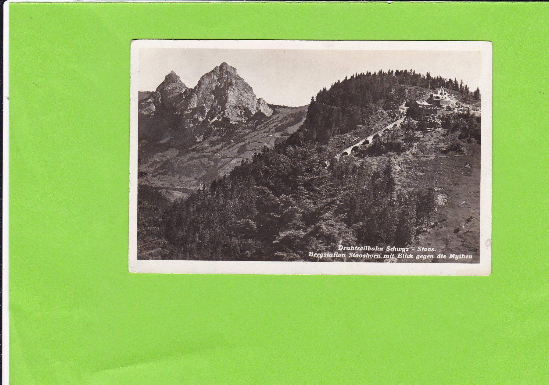 Ansichtskarten: Drahtseilbahn Schwyz-Stoos – Gebraucht aus St. Peterzell von neckertal
