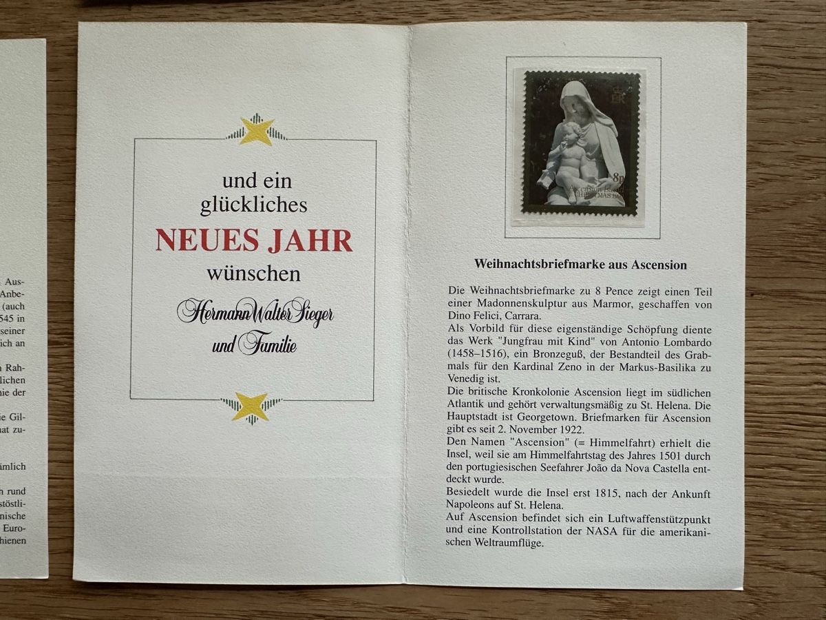 Alle Briefmarken: Weihnachtskarten - 4 liebevoll gestaltete Weihnachtskarten m – Gebraucht aus Schmitten / FR von Samsara169 6