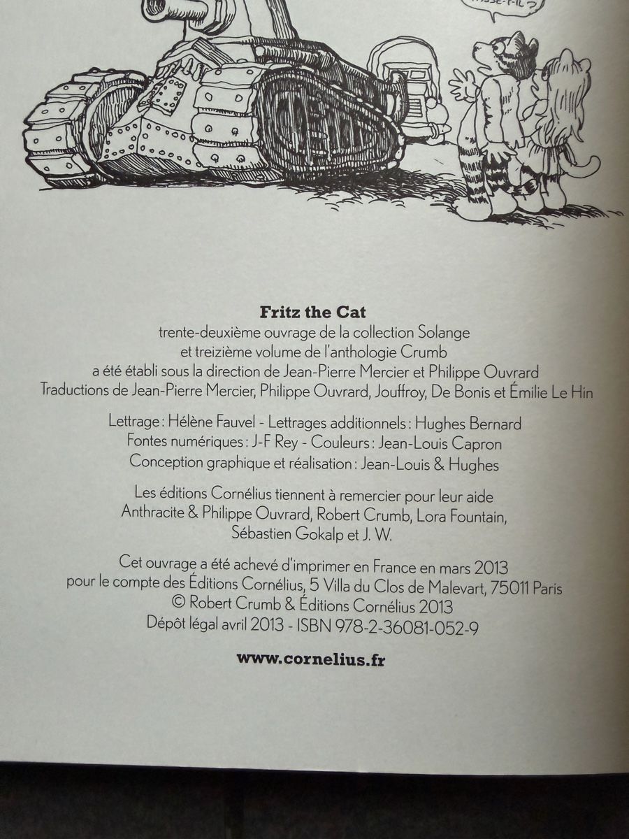 Fumetti: Fritz the Cat Comic von R. Crumb – Usato da Zürich venduto da cENS0R 3